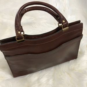 Vintage Leather Handbag Made in USA